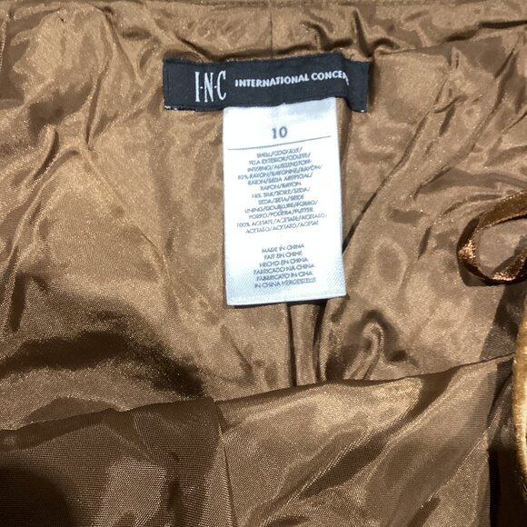 New INC International Concepts Velvet Skirt - Picture 2 of 5